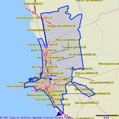 Geralton Map